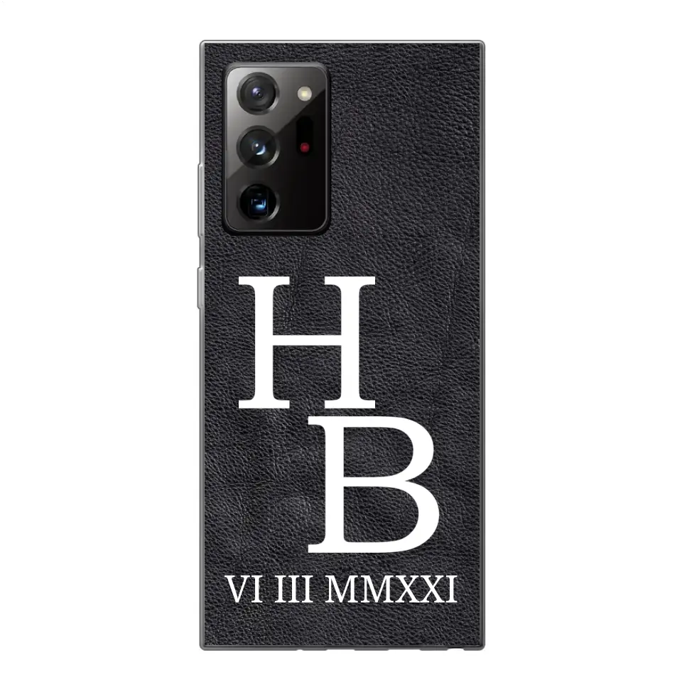 Jouw initialen - gepersonaliseerd telefoonhoesje 