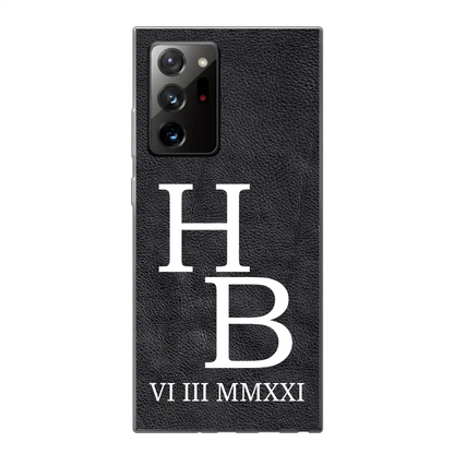 Jouw initialen - gepersonaliseerd telefoonhoesje 