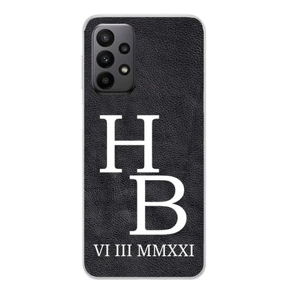 Jouw initialen - gepersonaliseerd telefoonhoesje 
