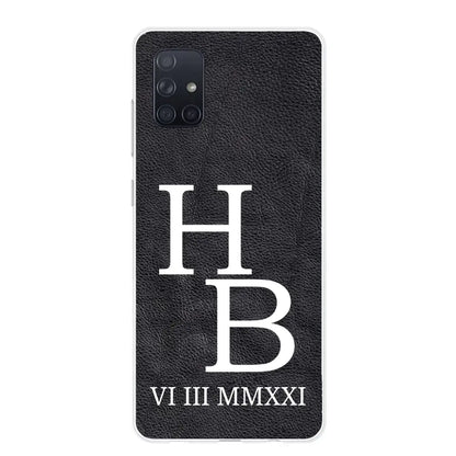 Jouw initialen - gepersonaliseerd telefoonhoesje 