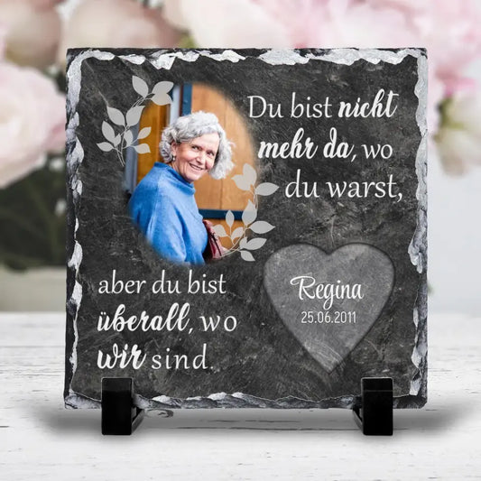 Niet meer aanwezig - Gepersonaliseerd leisteenbord 