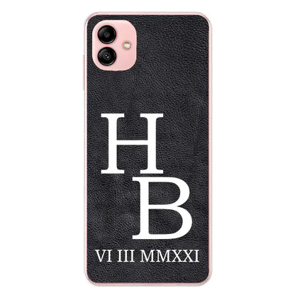 Jouw initialen - gepersonaliseerd telefoonhoesje 