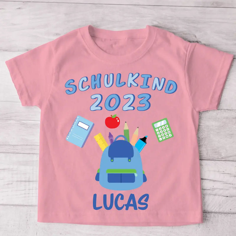 Schulkind  - Personalisiertes Kinder T-Shirt