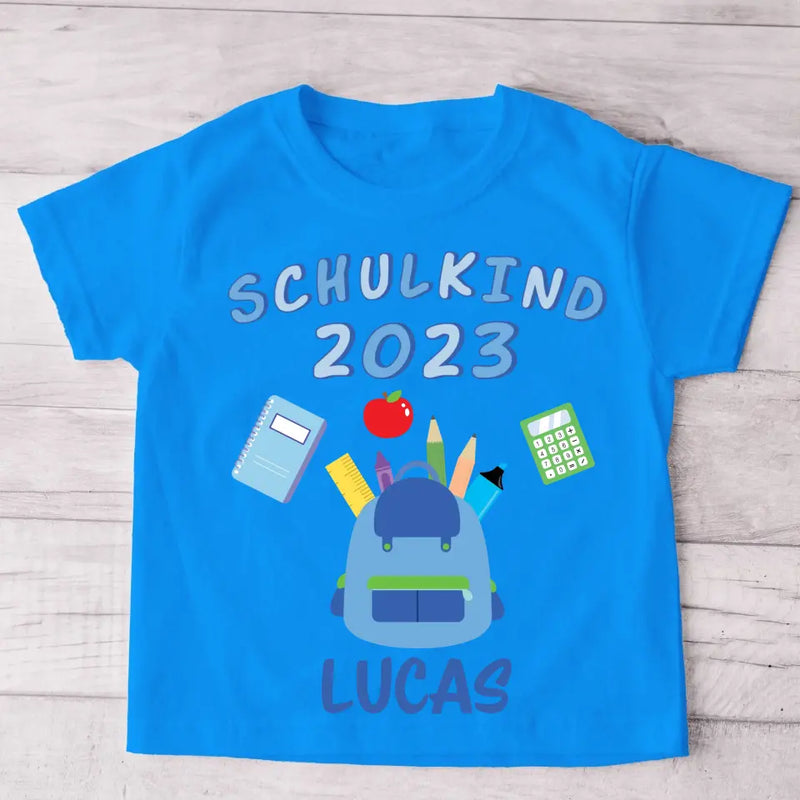 Schulkind  - Personalisiertes Kinder T-Shirt