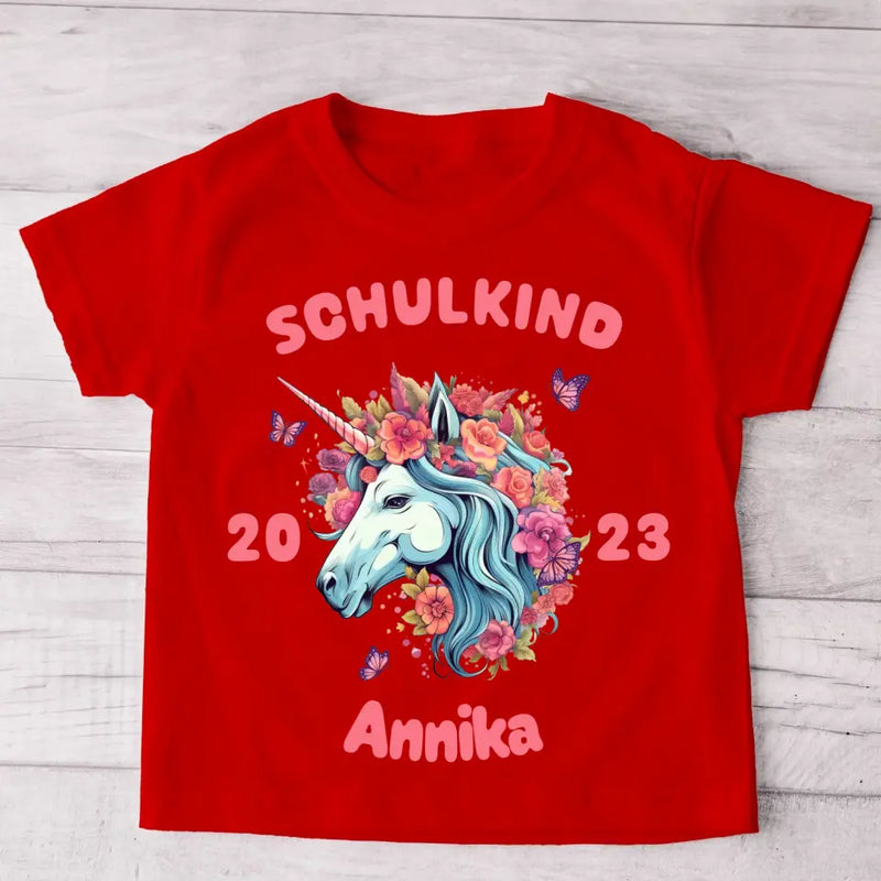 Einhorn - Personalisiertes Kinder T-Shirt