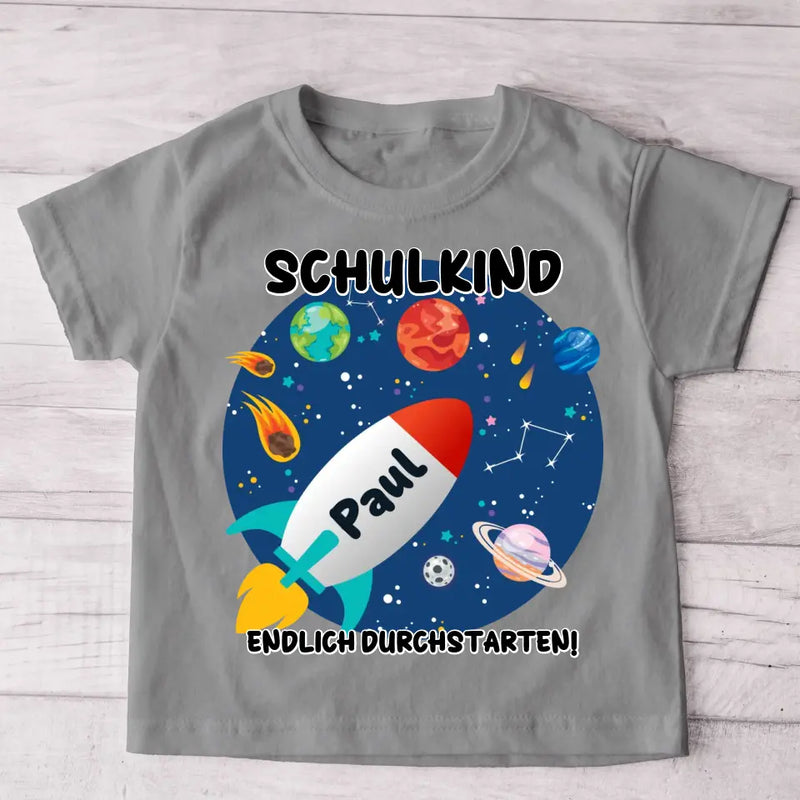 Durchstarten - Personalisiertes Kinder T-Shirt