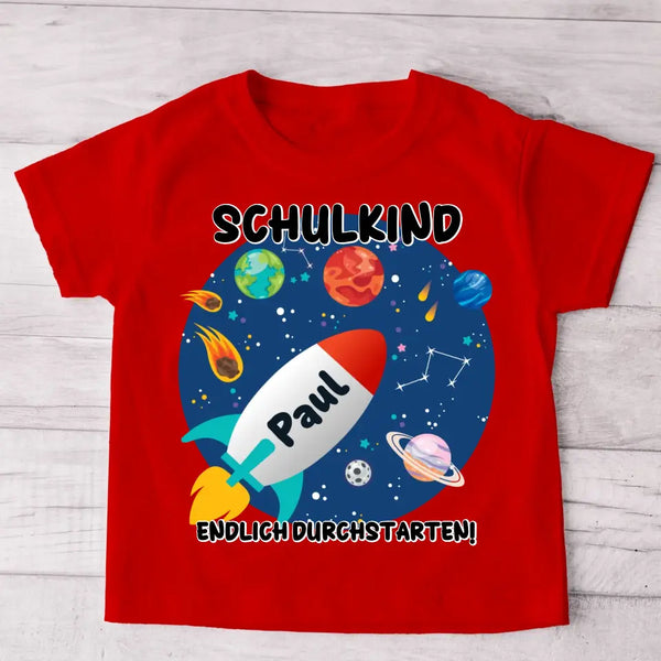 Durchstarten - Personalisiertes Kinder T-Shirt