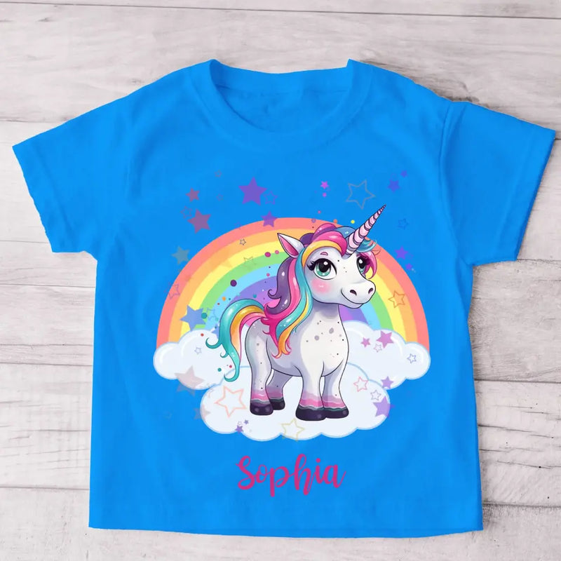 Einhornzauber - Personalisiertes Kinder T-Shirt