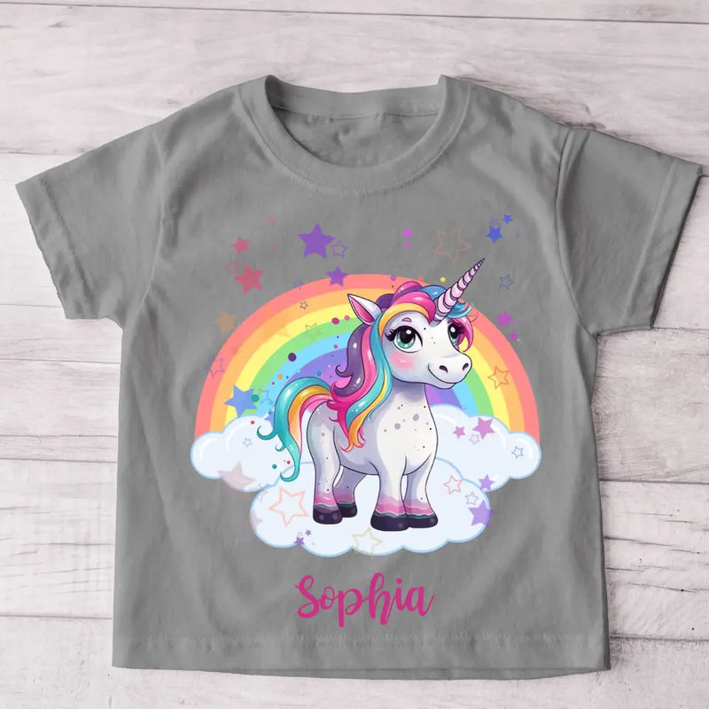 Einhornzauber - Personalisiertes Kinder T-Shirt