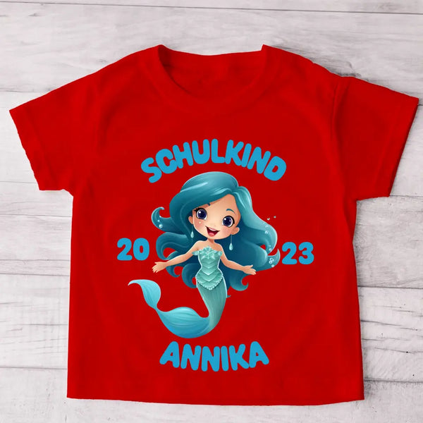 Meerjungfrau - Personalisiertes Kinder T-Shirt