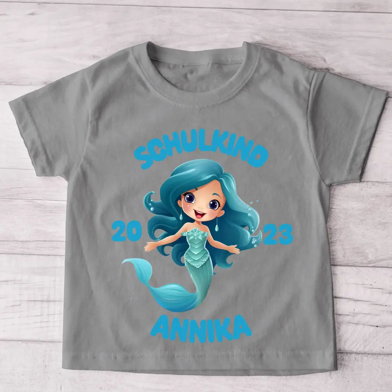 Meerjungfrau - Personalisiertes Kinder T-Shirt