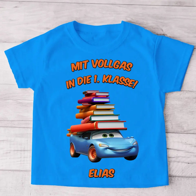 Vollgas - Personalisiertes Kinder T-Shirt