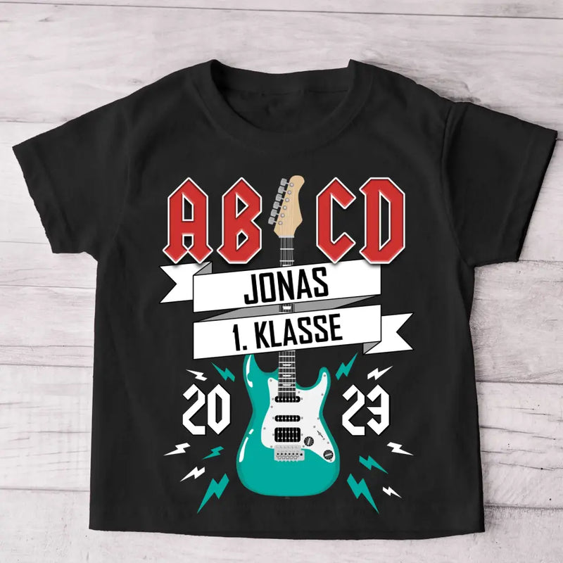AB/CD - Personalisiertes Kinder T-Shirt