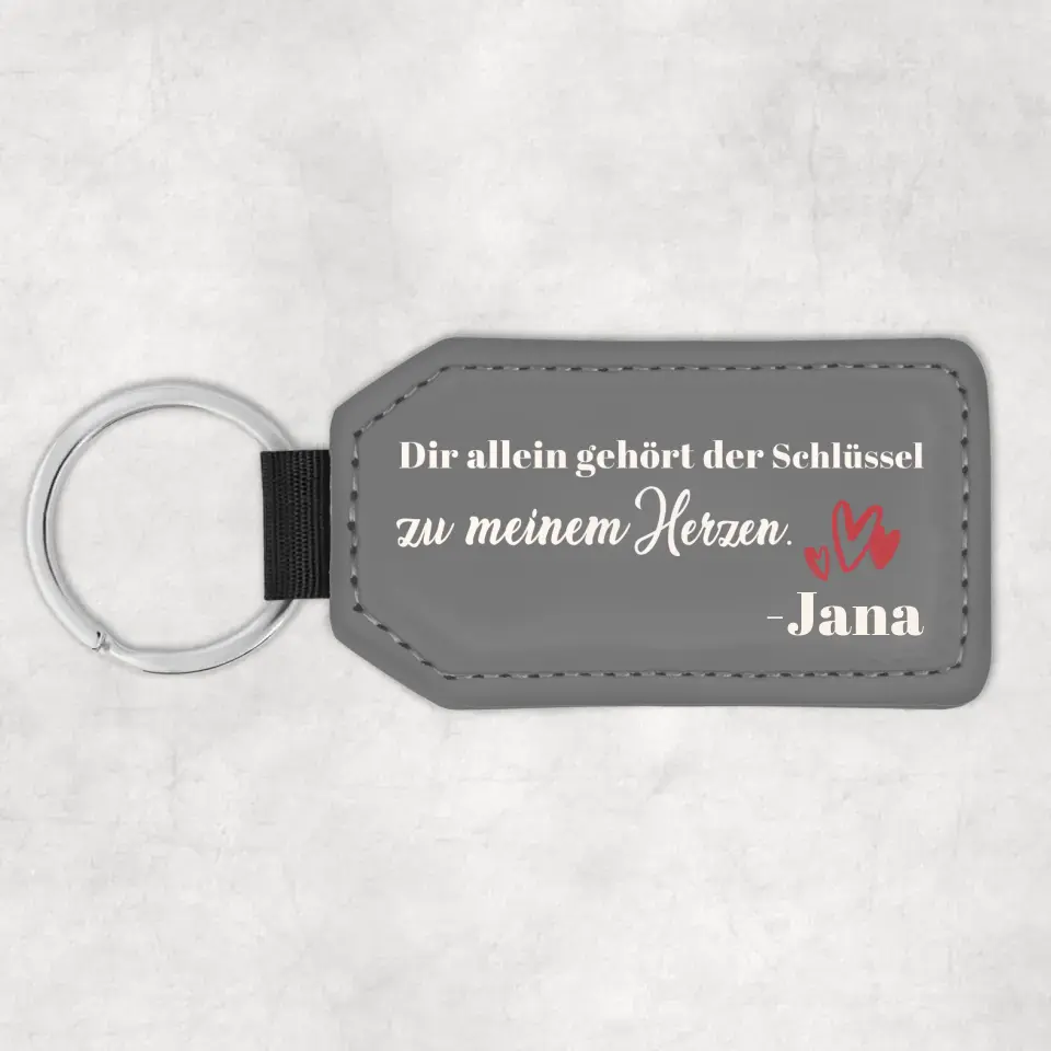 Mijn hart is van jou - Gepersonaliseerde sleutelhanger 