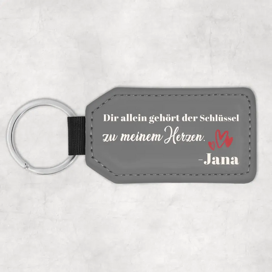 Mijn hart is van jou - Gepersonaliseerde sleutelhanger 