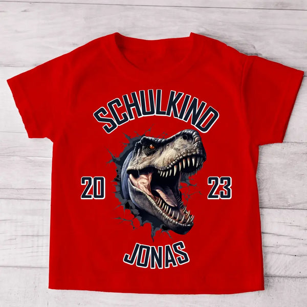T-Rex - Personalisiertes Kinder T-Shirt