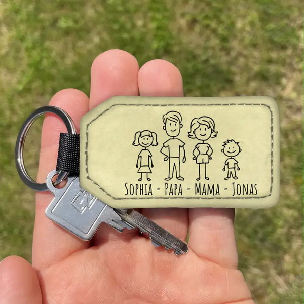 Familie - Personalisierter Schlüsselanhänger