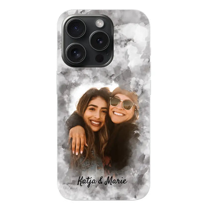 Jouw foto (waterverfstijl) - gepersonaliseerde telefoonhoesje 