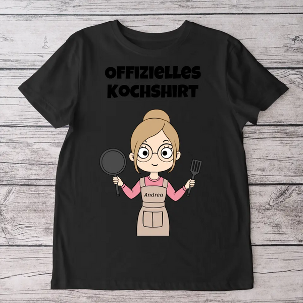 Offizielles Kochshirt - Personalisiertes T-Shirt