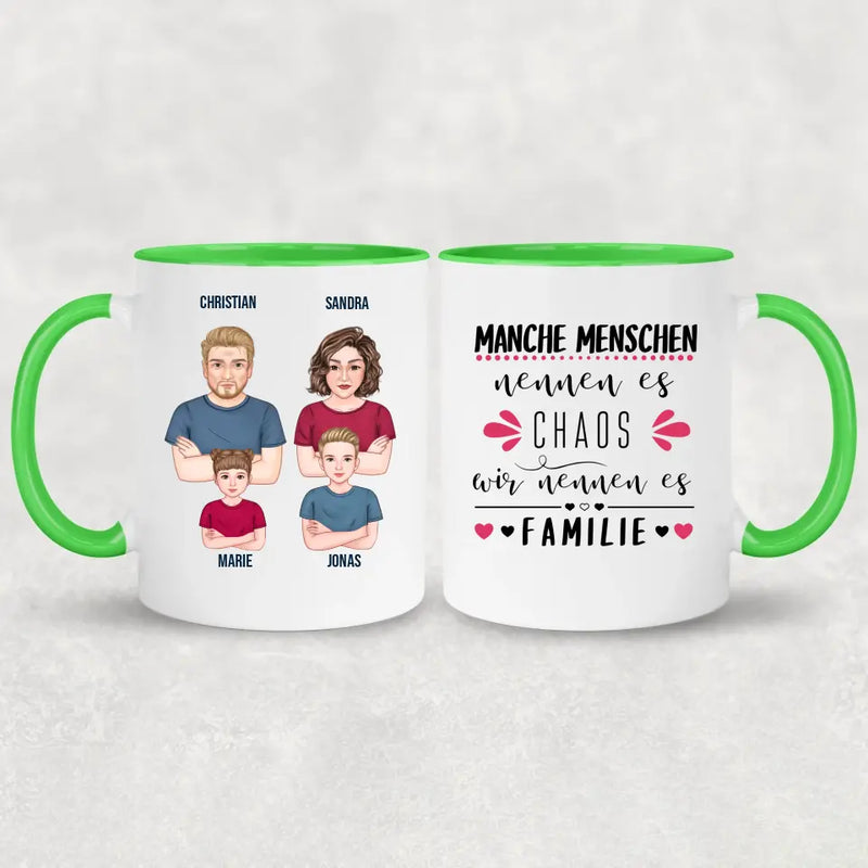 Familienbande - Personalisierte Tasse
