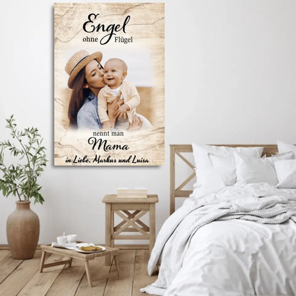 Engel zonder vleugels - Gepersonaliseerd canvas 