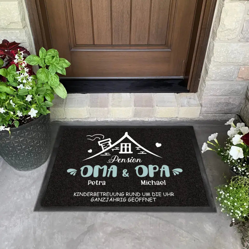 Pension Oma & Opa - Personalisierte Fußmatte