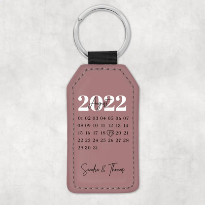 Onze dag - Gepersonaliseerde sleutelhanger 