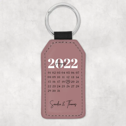 Onze dag - Gepersonaliseerde sleutelhanger 