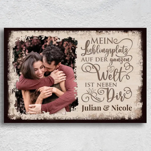 Naast jou - Gepersonaliseerd canvas 