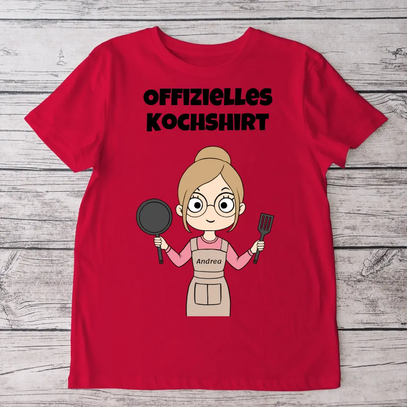 Offizielles Kochshirt - Personalisiertes T-Shirt