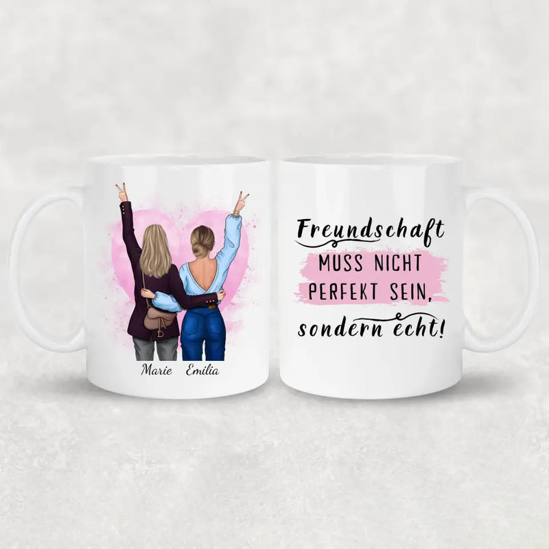 Gemeinsam stark - Personalisierte Tasse