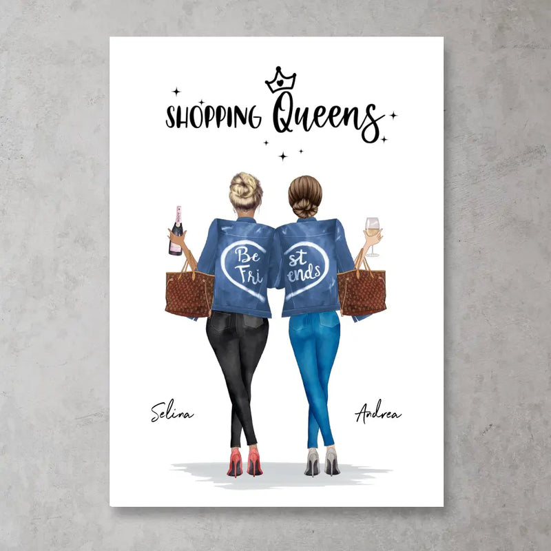 Shopping Queens - Personalisiertes Poster