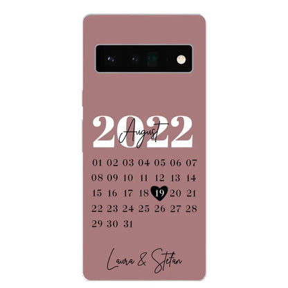 Onze dag - gepersonaliseerde telefoonhoesje 