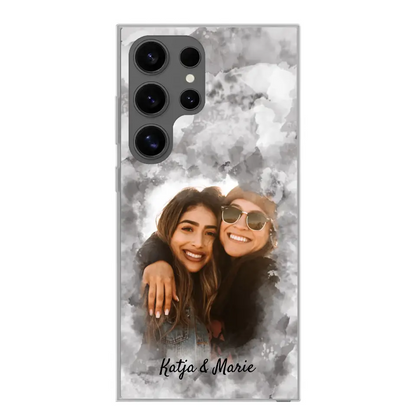 Jouw foto (waterverfstijl) - gepersonaliseerde telefoonhoesje 