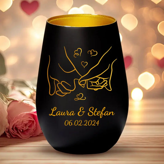 Hand in hand - Gepersonaliseerde lantaarn 