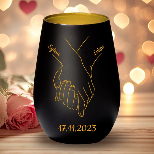 Hand in Hand - Gepersonaliseerde lantaarn 