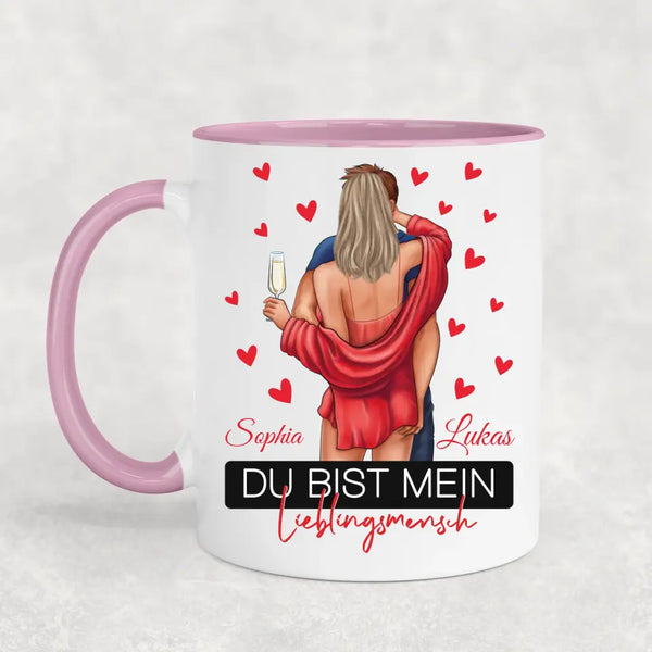Nur du - Personalisierte Tasse
