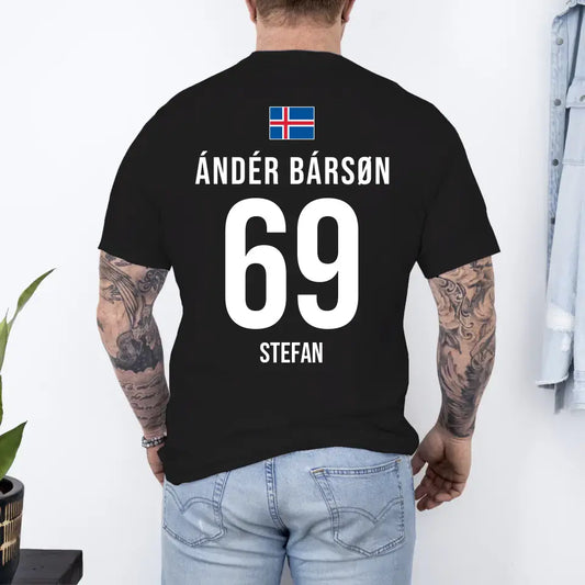 IJsland Jersey - Gepersonaliseerd T-shirt