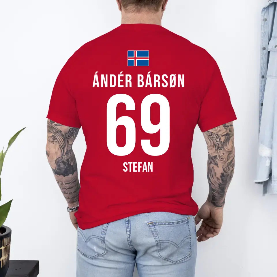 IJsland Jersey - Gepersonaliseerd T-shirt