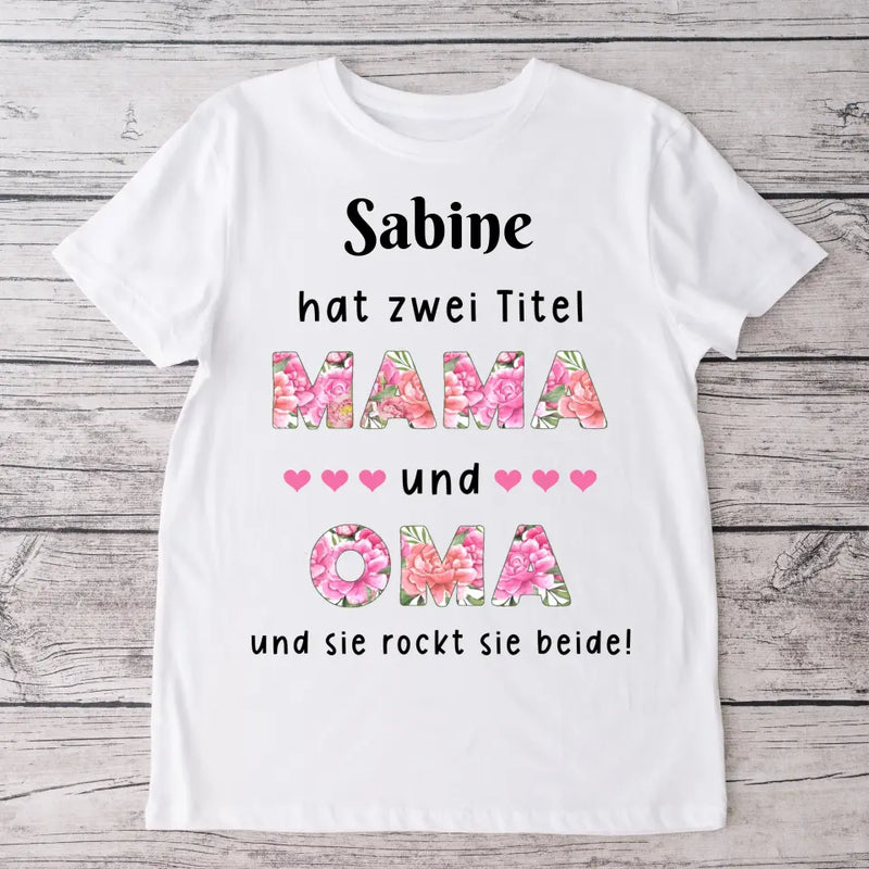 Zwei Titel - Personalisiertes T-Shirt