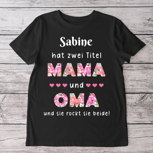 Zwei Titel - Personalisiertes T-Shirt