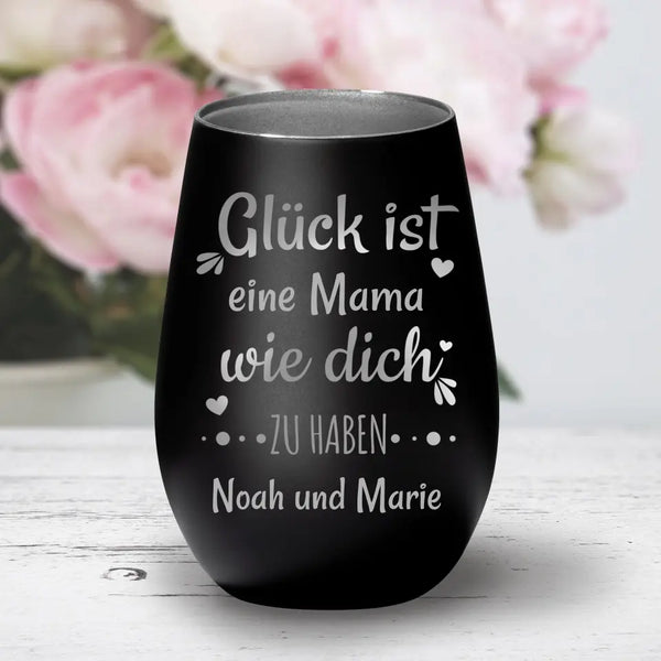 Glück ist - Personalisiertes Windlicht