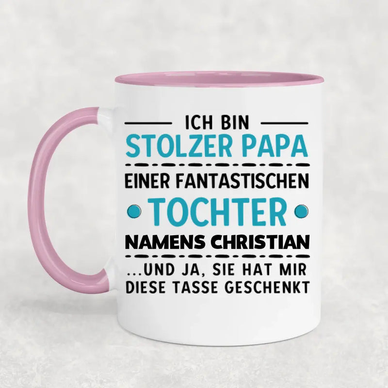 Stolzer Papa - Personalisierte Tasse
