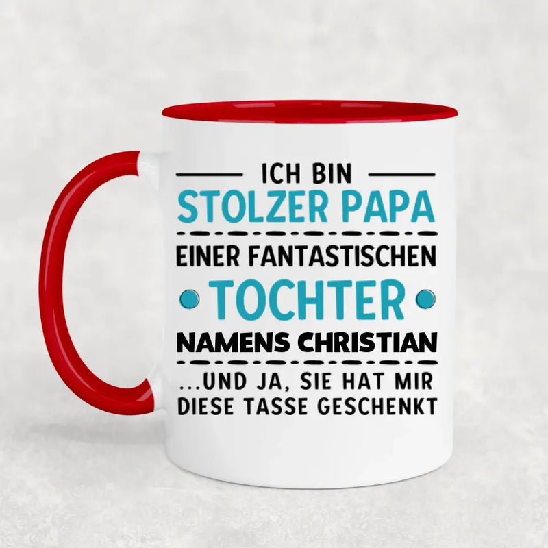 Stolzer Papa - Personalisierte Tasse
