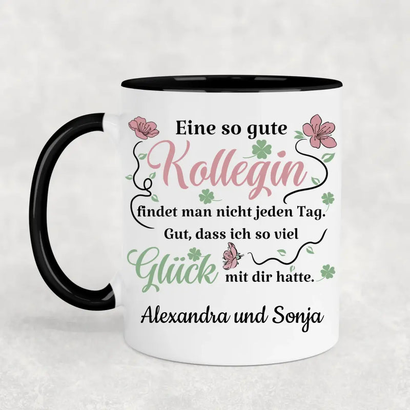 Glück gehabt - Personalisierte Tasse