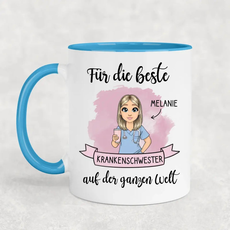 Auf der Welt - Personalisierte Tasse