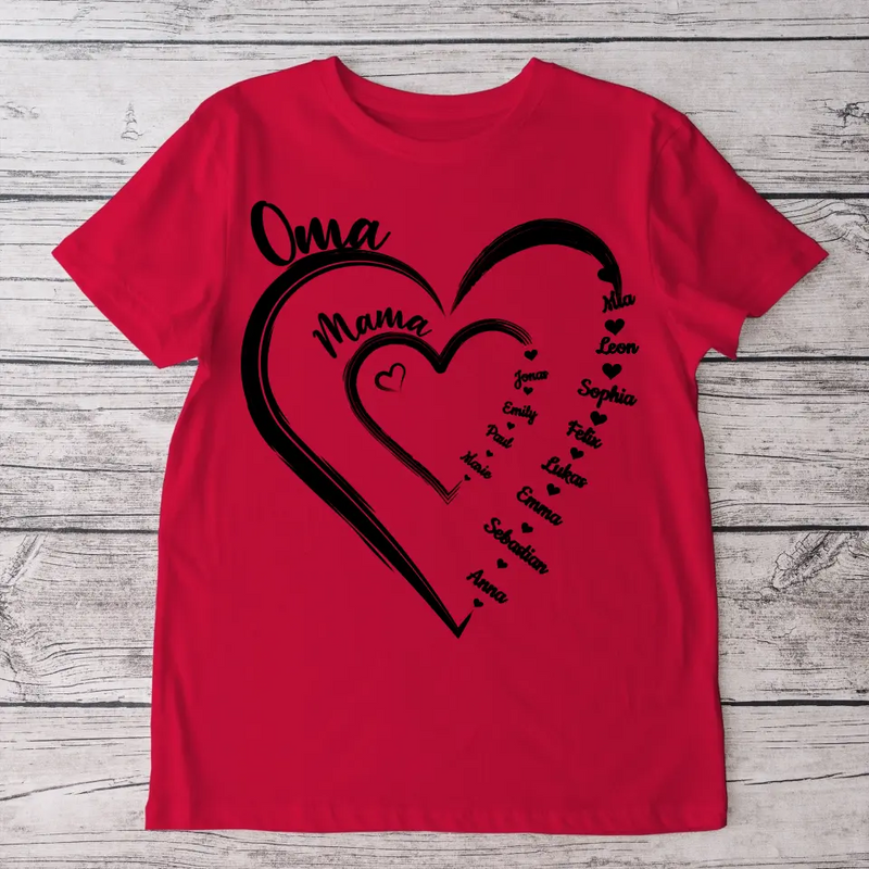 Lieblingsherz - Personalisiertes T-Shirt