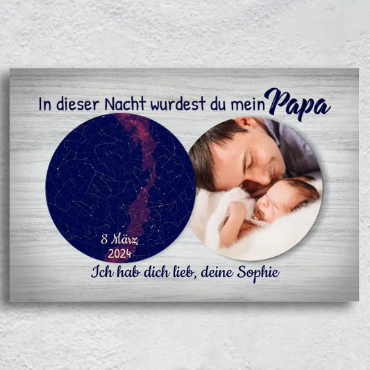 Deze nacht - Gepersonaliseerd canvas