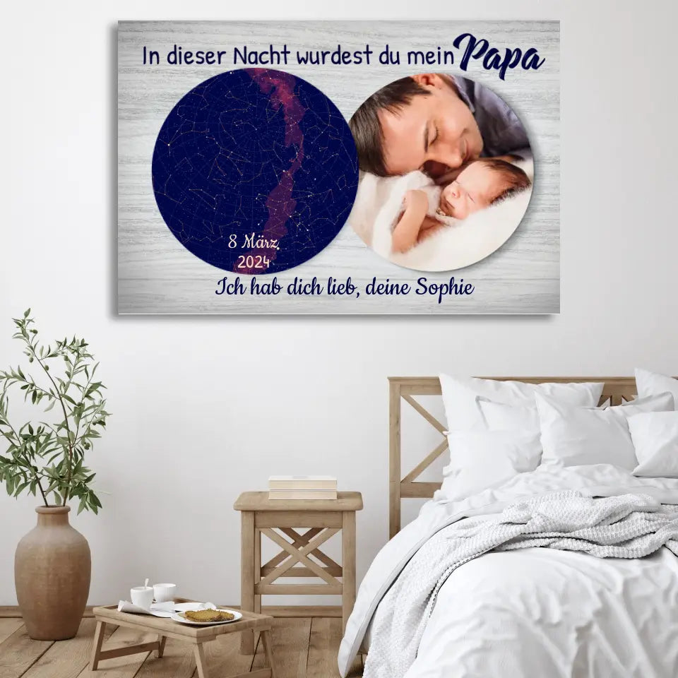 Deze nacht - Gepersonaliseerd canvas