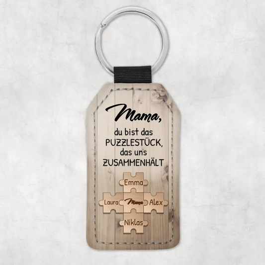 Puzzelstukje - Gepersonaliseerde sleutelhanger